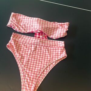 Riviera Sol Pink Gingham Bikini 👙